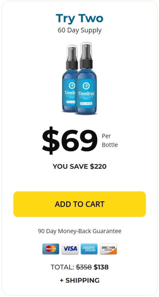 Tinnitrol® - $69 Per Bottle