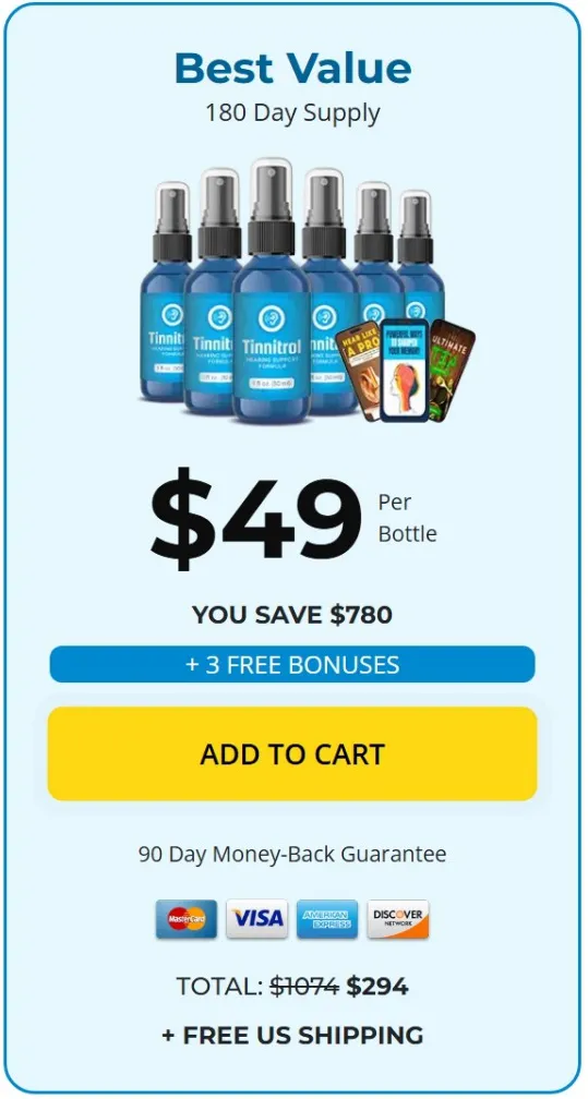 Tinnitrol® - $49 Per Bottle - Free Shpping